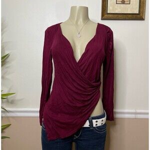 Fashion Nova Women's Deep V-Neck Wrap Top